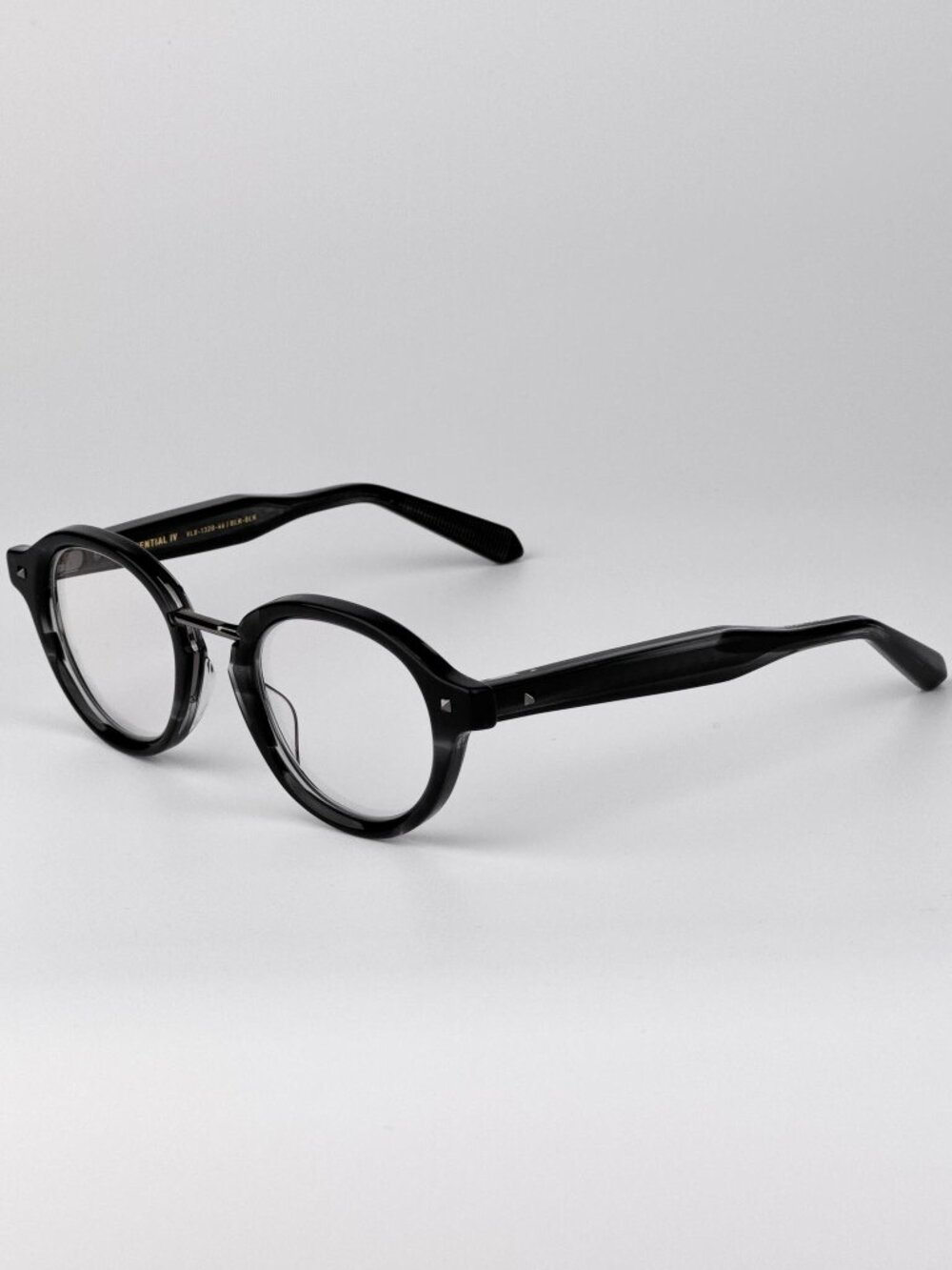 Valentino V-ESSENTIAL-IV VLX-132 B Round Eyeglasses – Black / Grey Transparent - Picture 6 of 9